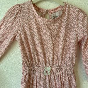 Baby Gap Light Pink Flower Long Sleeve Romper
